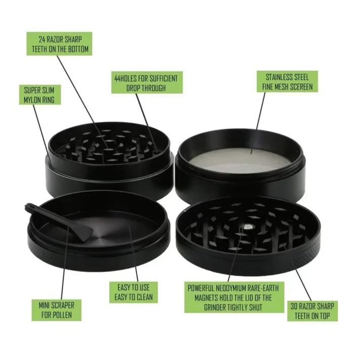 4 Piece Metal Grinder - Image 2