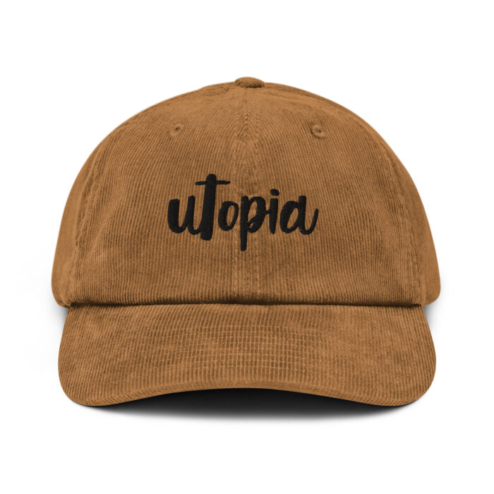 UTOPIA Script Logo corduroy hat