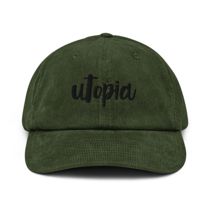 UTOPIA Script Logo corduroy hat - Image 3